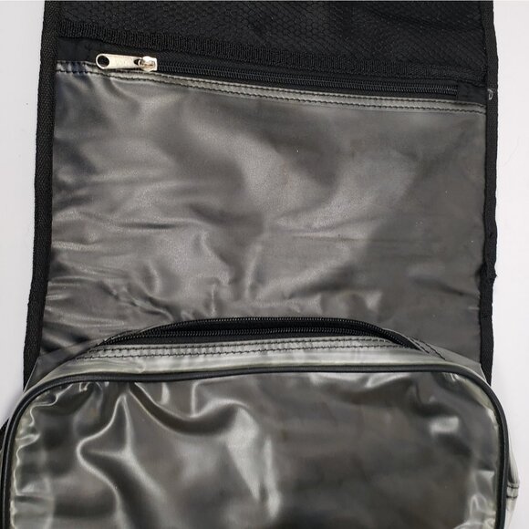 Chaps Voyager Black Canvas Hanging Toiletry Travel Bag Organizer NWT - Picture 7 of 9